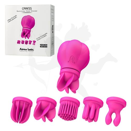 Vibrador con accesorios estimulantes