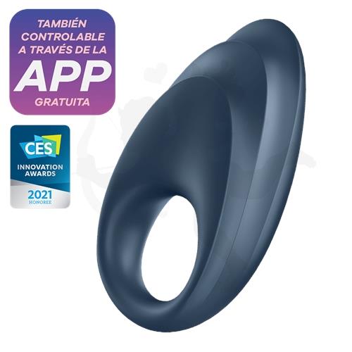 Powerful One Anillo vibrador con control via APP y carga USB